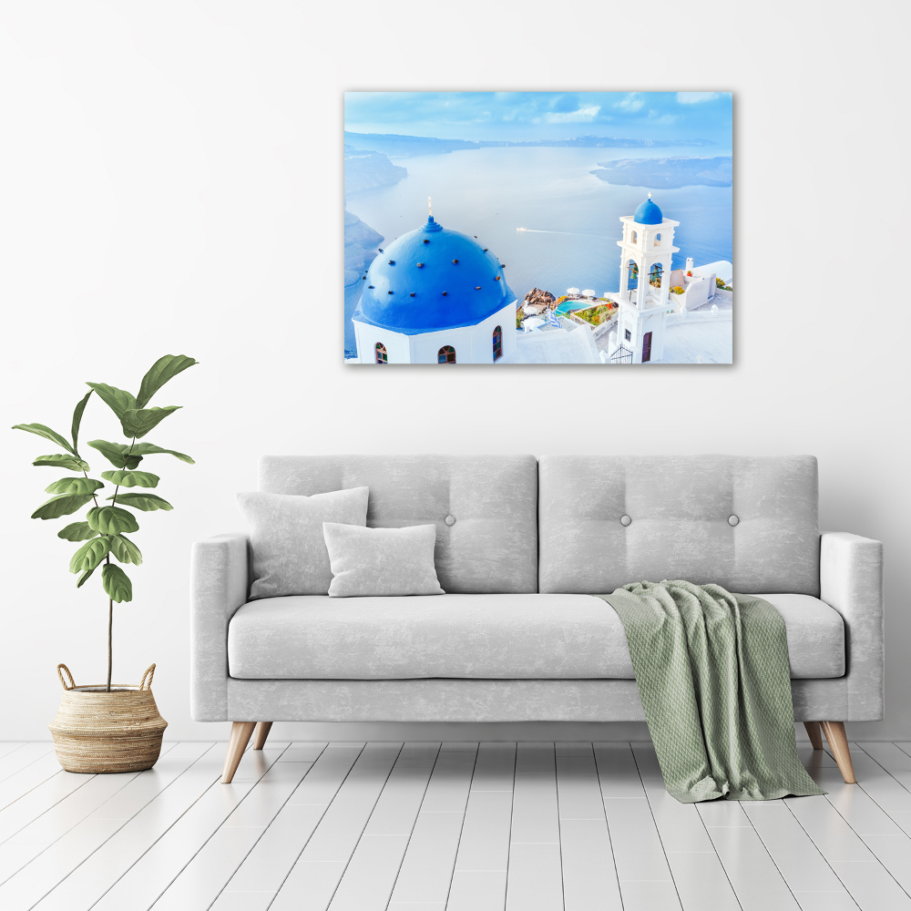 Moderní fotoobraz canvas na rámu Santorini Řecko