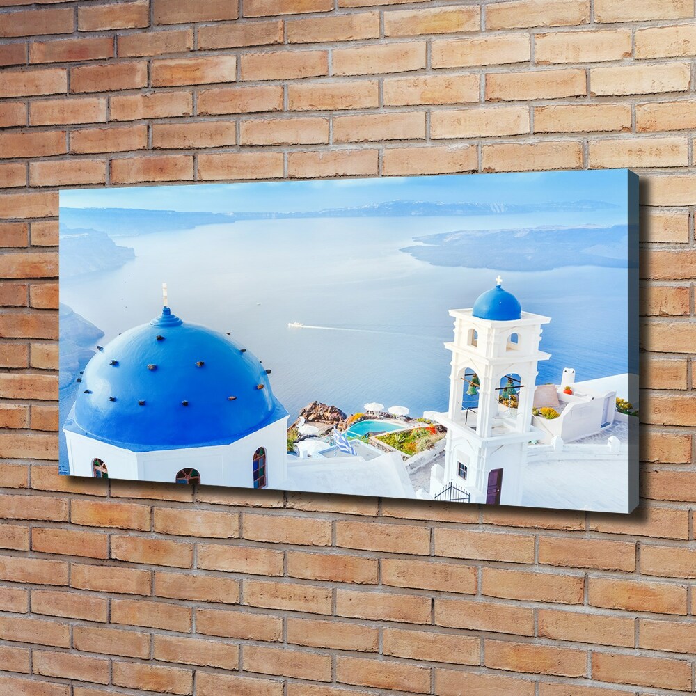 Moderní fotoobraz canvas na rámu Santorini Řecko