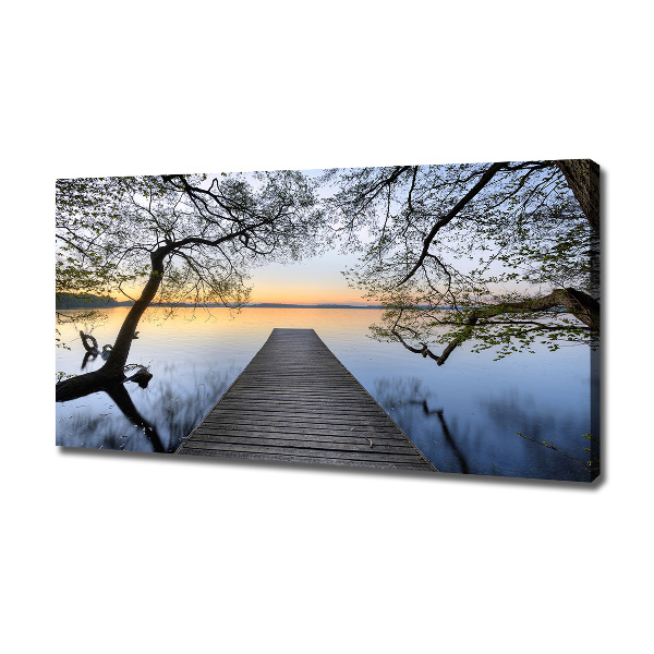 Foto obraz canvas Molo nad jezerem