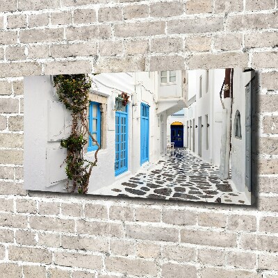 Foto obraz na plátně do obýváku Řecké uličky