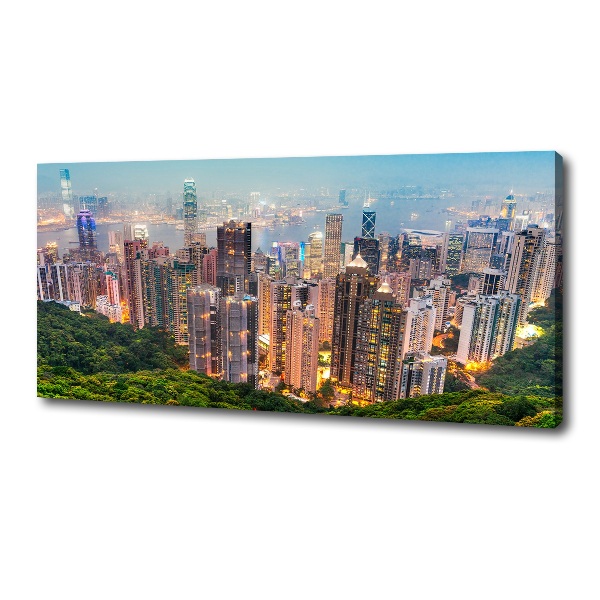 Moderní fotoobraz canvas na rámu Hongkong