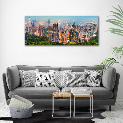 Moderní fotoobraz canvas na rámu Hongkong