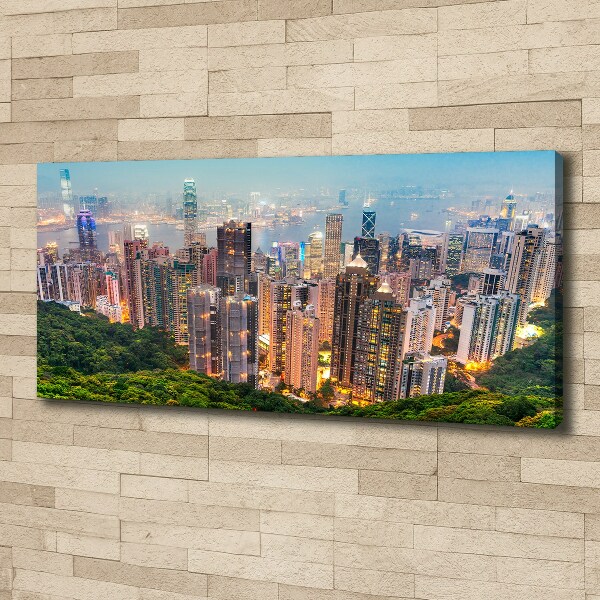 Moderní fotoobraz canvas na rámu Hongkong