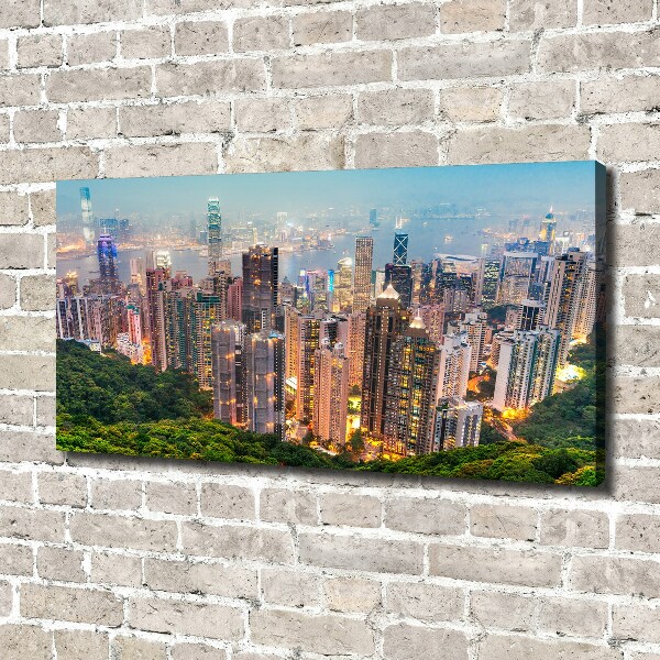 Moderní fotoobraz canvas na rámu Hongkong