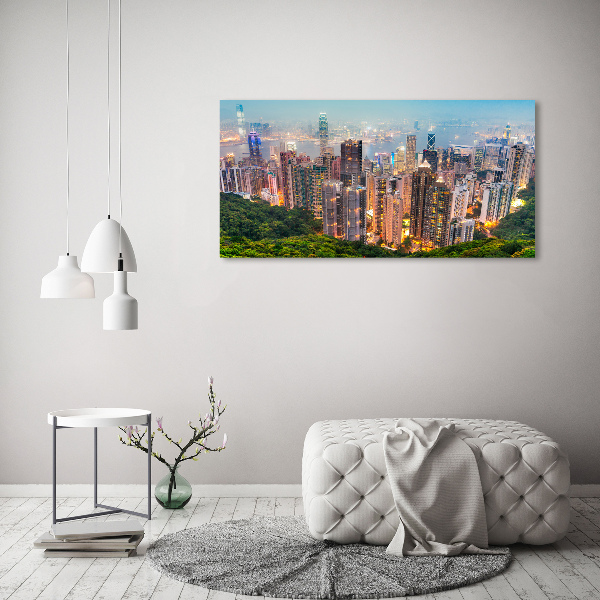 Moderní fotoobraz canvas na rámu Hongkong