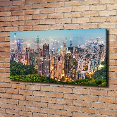 Moderní fotoobraz canvas na rámu Hongkong