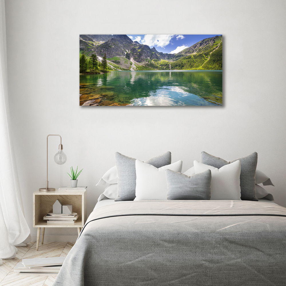 Moderní obraz canvas na rámu Mořské oko Tatry