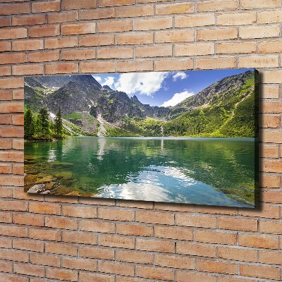 Moderní obraz canvas na rámu Mořské oko Tatry