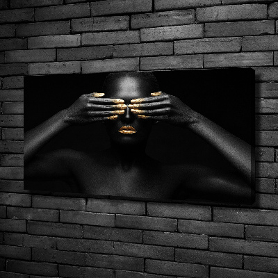 Foto obraz na plátně Žena v černém