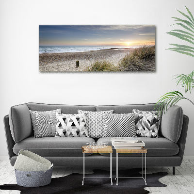 Foto obraz na plátně Západ slunce a duny