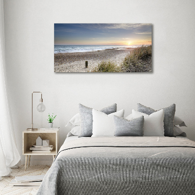 Foto obraz na plátně Západ slunce a duny