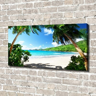 Foto obraz na plátně Seychely pláž