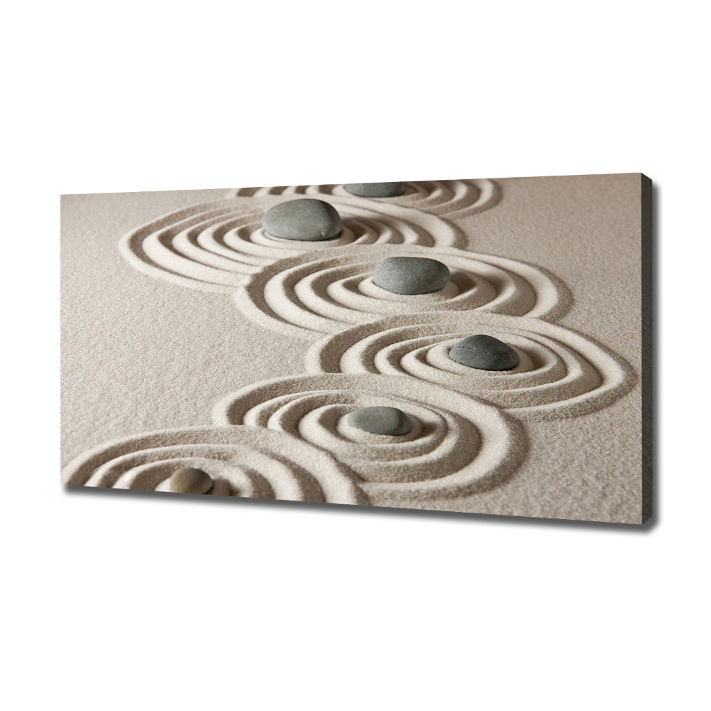 Foto-obraz canvas na rámu Kameny zen písek