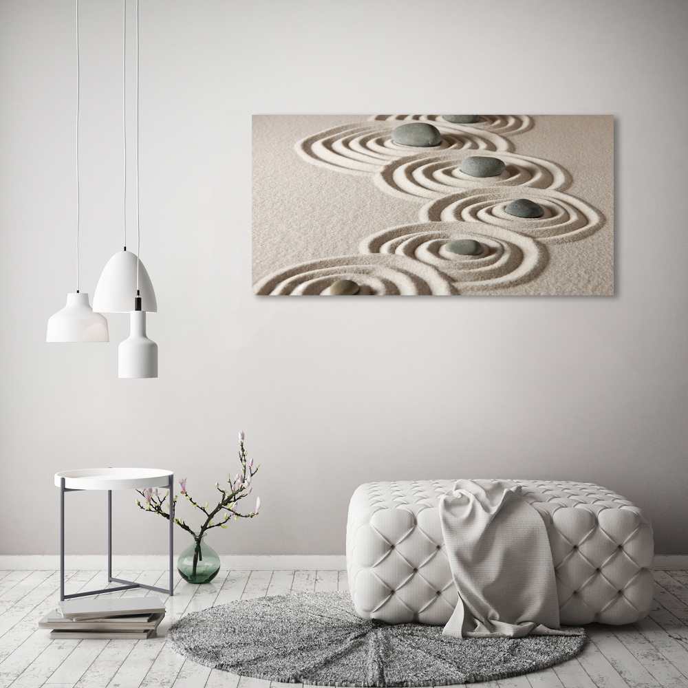 Foto-obraz canvas na rámu Kameny zen písek