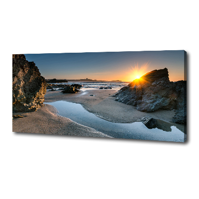 Foto obraz na plátně Skály na pláži