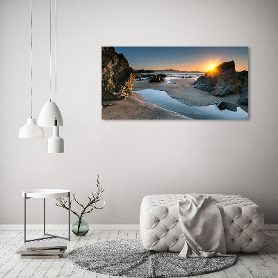 Foto obraz na plátně Skály na pláži