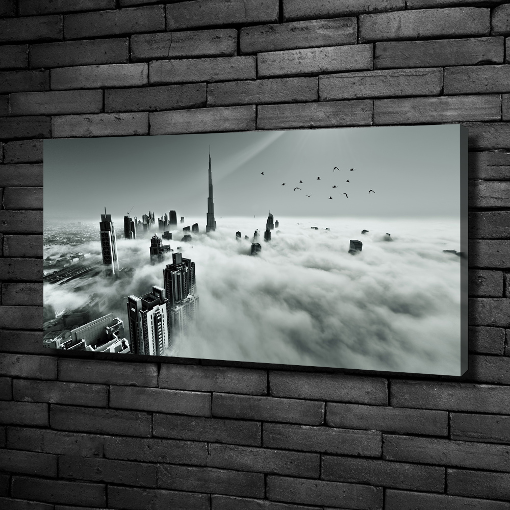 Foto obraz na plátně Mlha nad Dubajem
