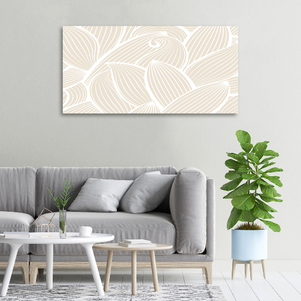 Moderní obraz canvas na rámu Listí vzor