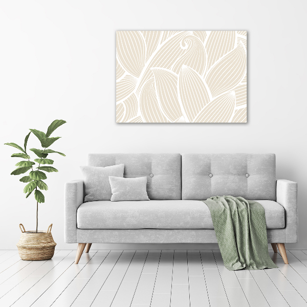 Moderní obraz canvas na rámu Listí vzor