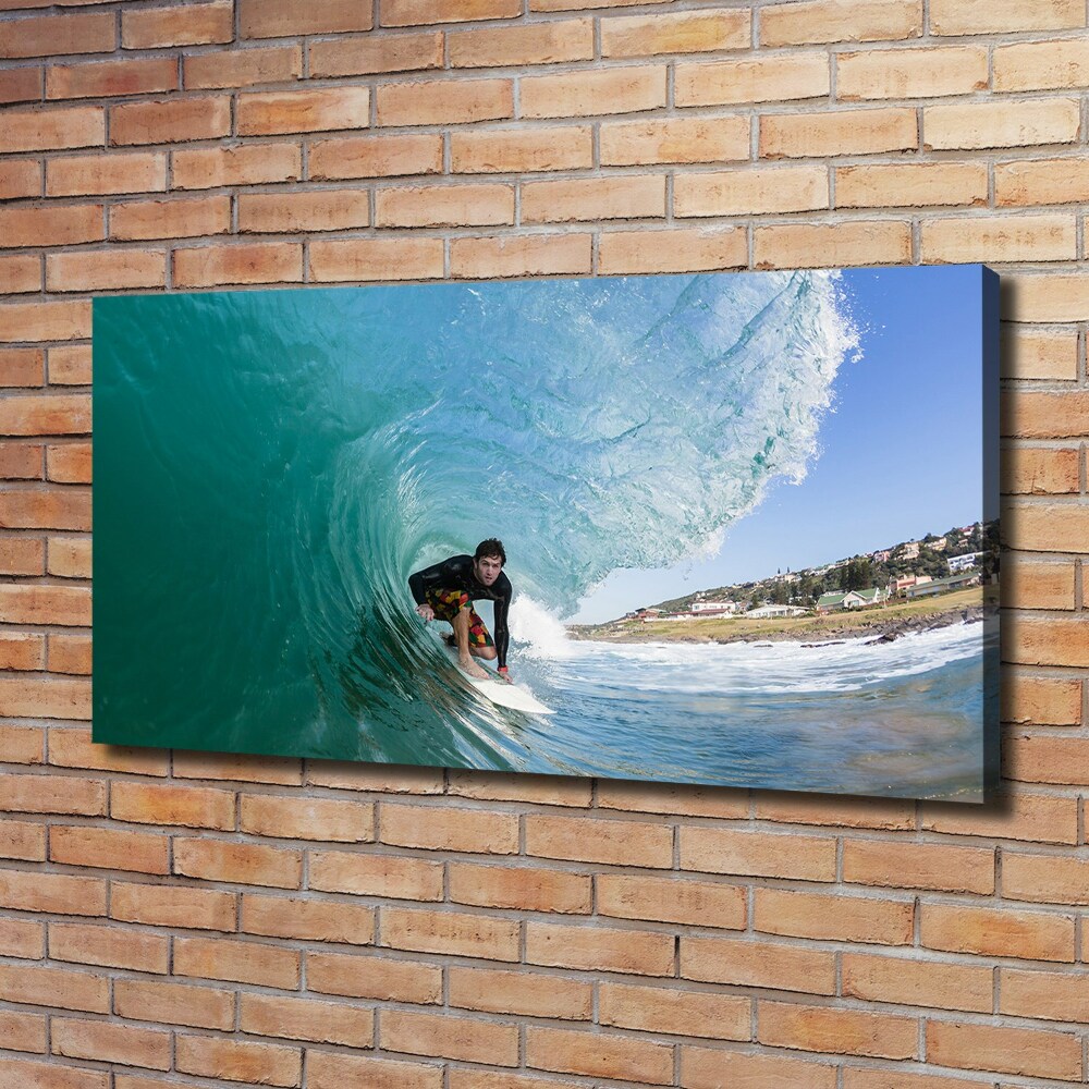 Foto obraz na plátně Surfer na vlně