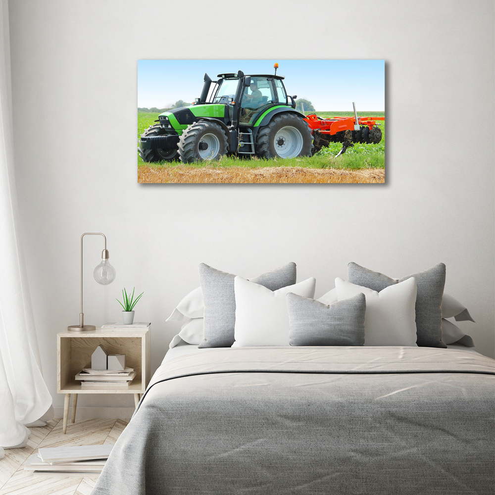 Foto obraz na plátně Traktor na poli