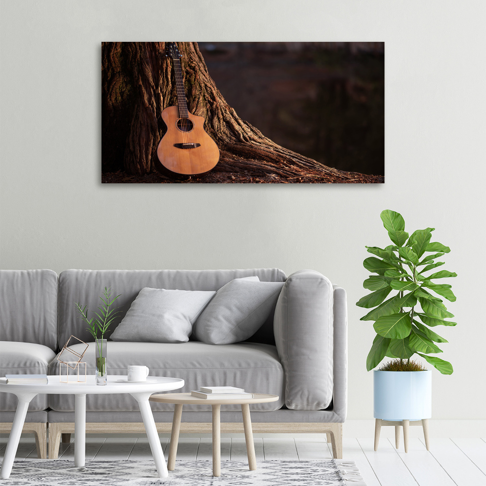 Foto obraz na plátně do obýváku Akustická kytara
