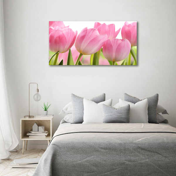 Foto obraz na plátně Růžové tulipány