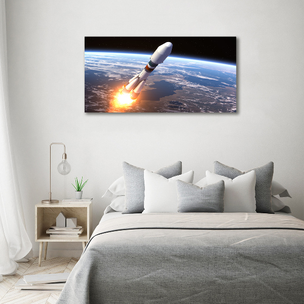 Foto obraz na plátně Kosmická raketa