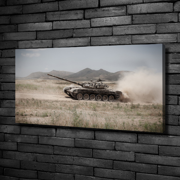 Foto obraz na plátně Tank na poušti