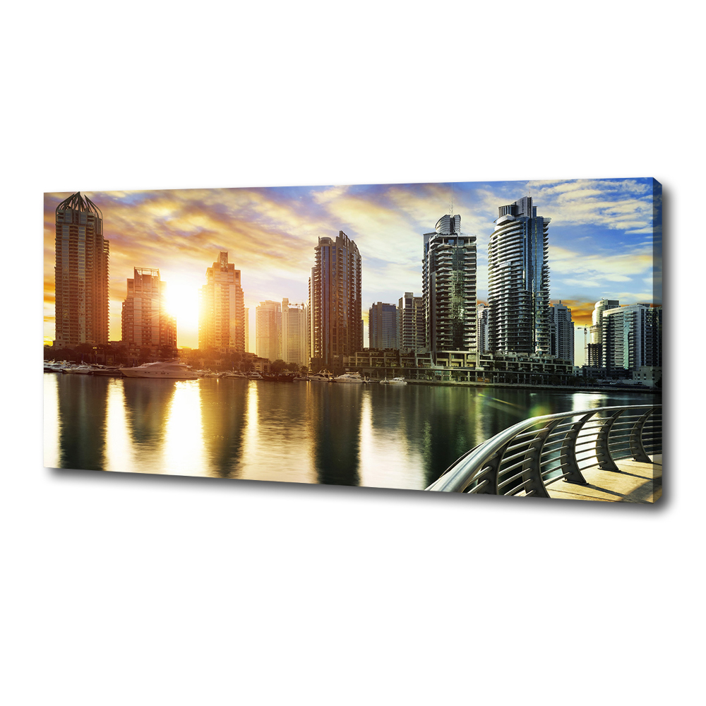 Foto obraz na plátně Dubai západ slunce
