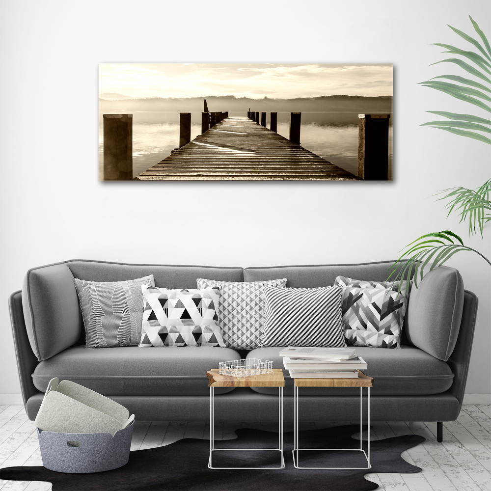 Foto obraz na plátně do obýváku Dřevěné molo