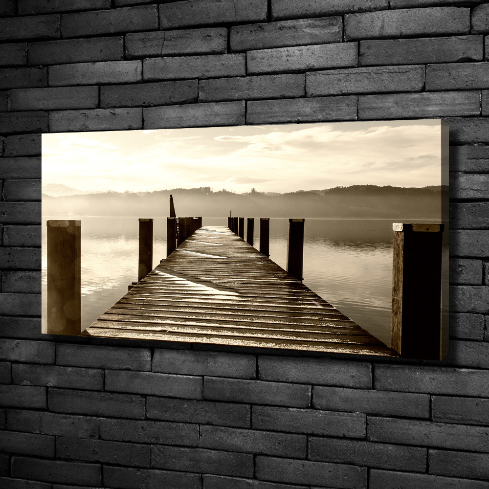 Foto obraz na plátně do obýváku Dřevěné molo