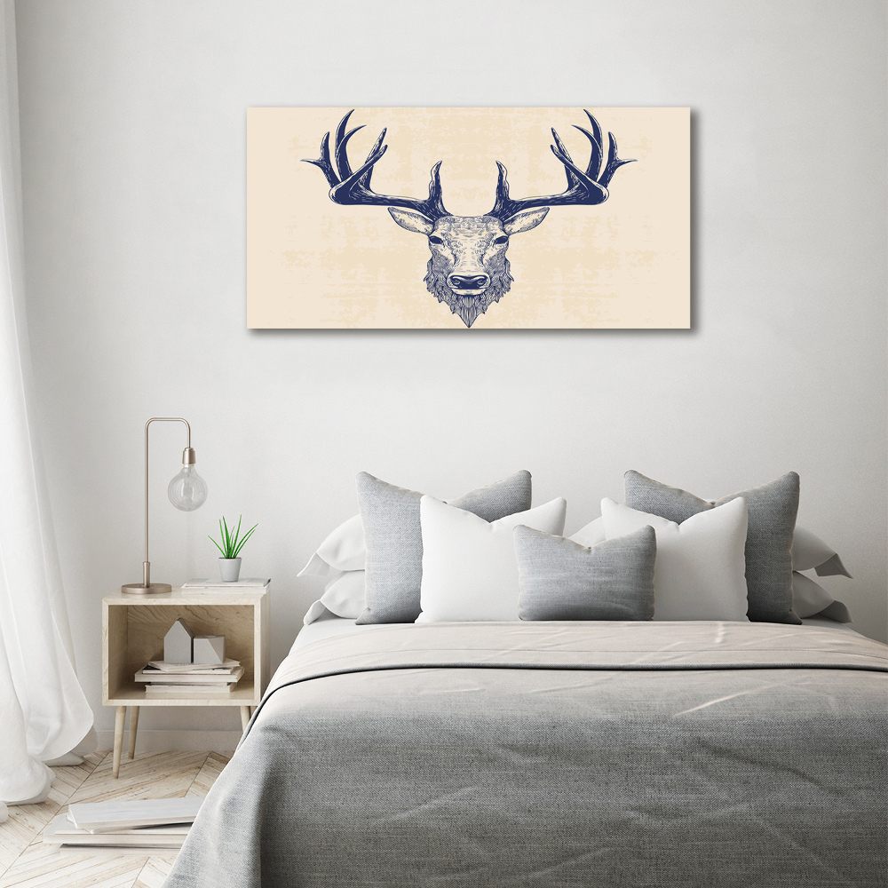 Foto obraz na plátně do obýváku Hlava jelena