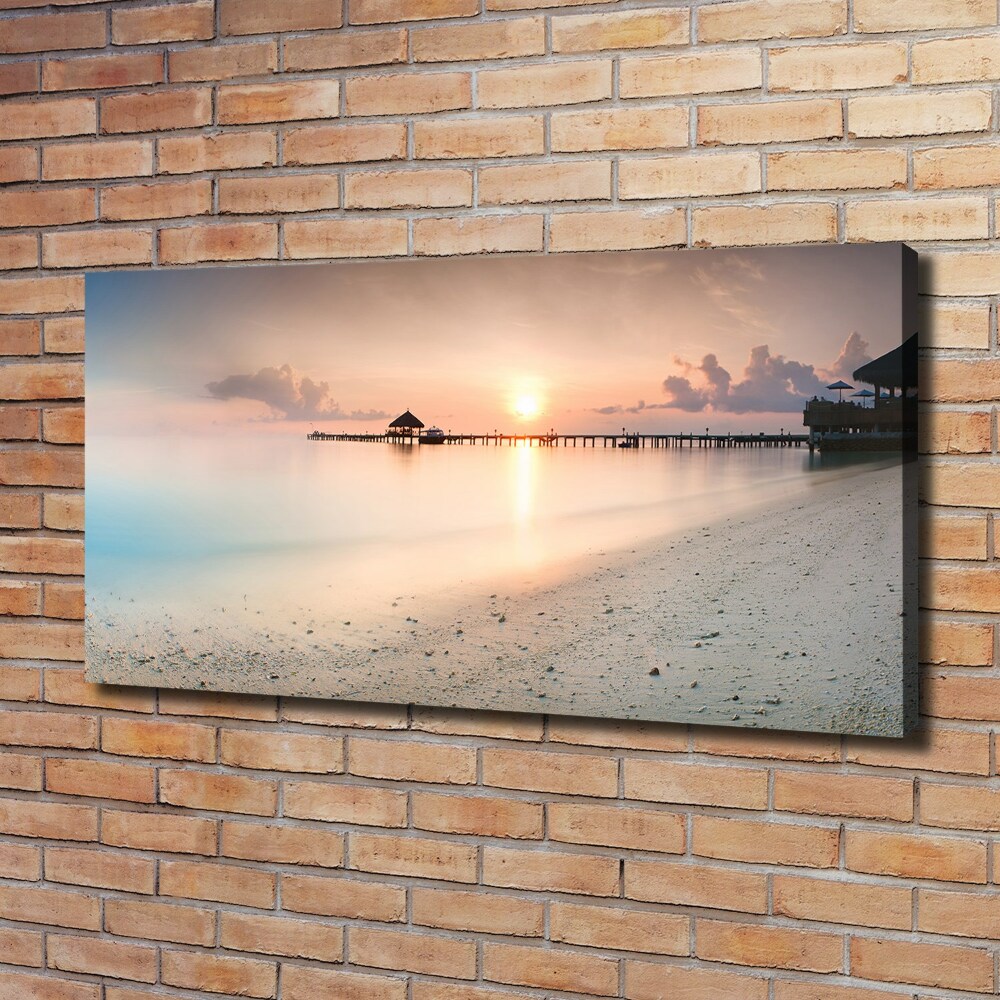 Foto obraz na plátně Pláž Maledivy