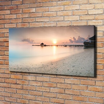 Foto obraz na plátně Pláž Maledivy