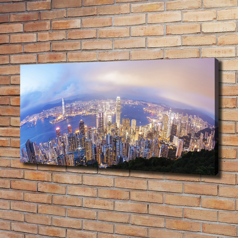 Foto-obraz canvas do obýváku Hongkong panorama