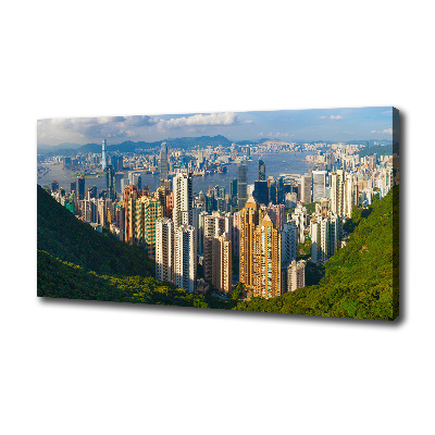 Foto obraz na plátně do obýváku Hongkong panorama