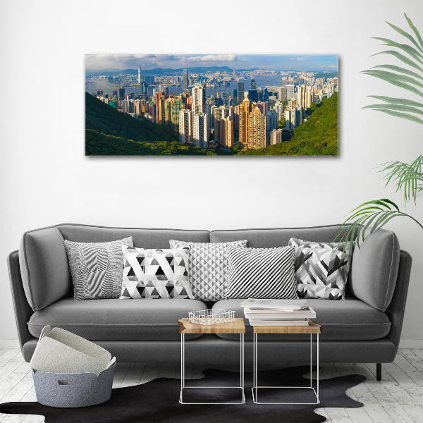 Foto obraz na plátně do obýváku Hongkong panorama