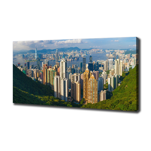 Foto obraz na plátně do obýváku Hongkong panorama