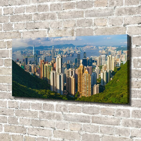 Foto obraz na plátně do obýváku Hongkong panorama