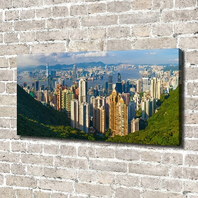 Foto obraz na plátně do obýváku Hongkong panorama