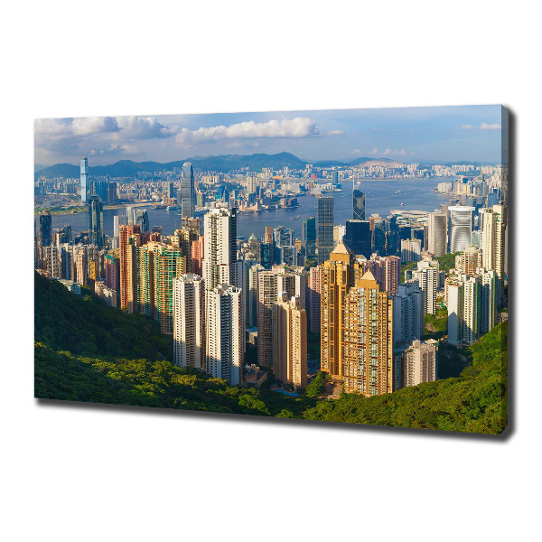 Foto obraz na plátně do obýváku Hongkong panorama