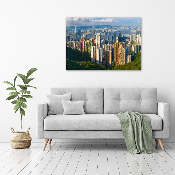 Foto obraz na plátně do obýváku Hongkong panorama