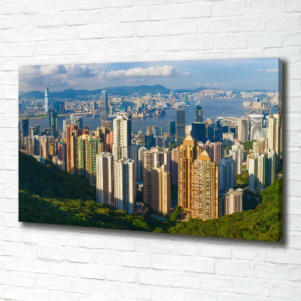 Foto obraz na plátně do obýváku Hongkong panorama