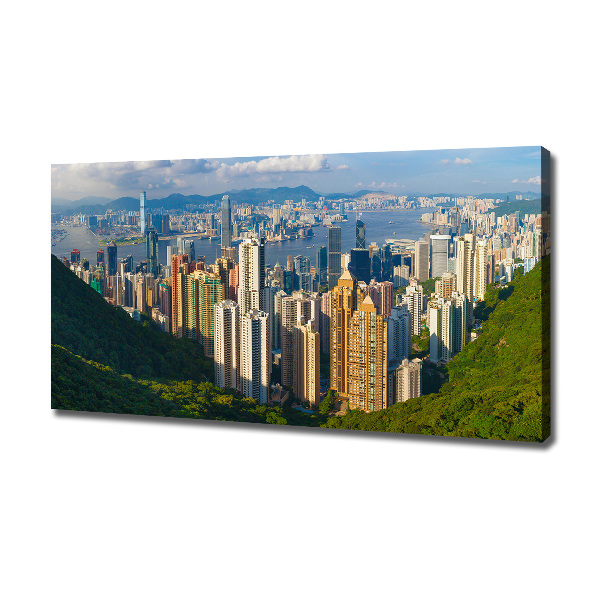 Foto obraz na plátně do obýváku Hongkong panorama