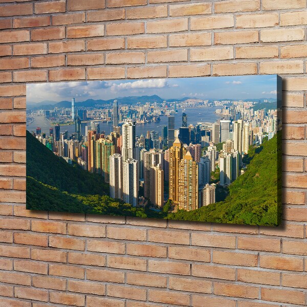 Foto obraz na plátně do obýváku Hongkong panorama