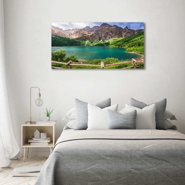 Moderní fotoobraz canvas na rámu Mořské oko Tatry