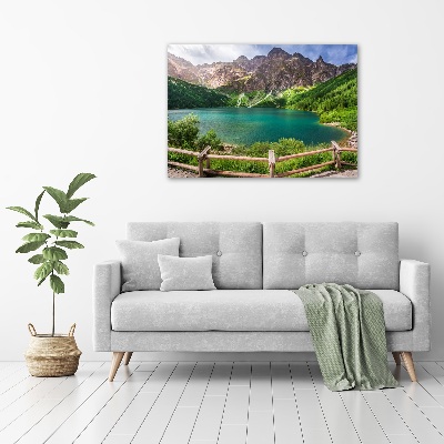 Moderní fotoobraz canvas na rámu Mořské oko Tatry