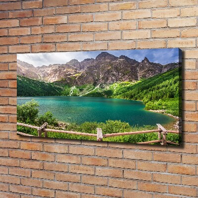 Moderní fotoobraz canvas na rámu Mořské oko Tatry