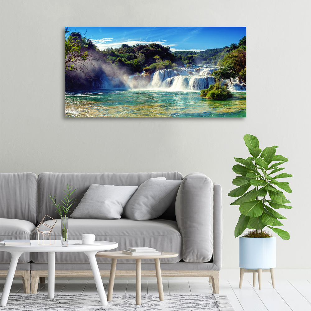 Foto obraz na plátně do obýváku Vodopády Krka